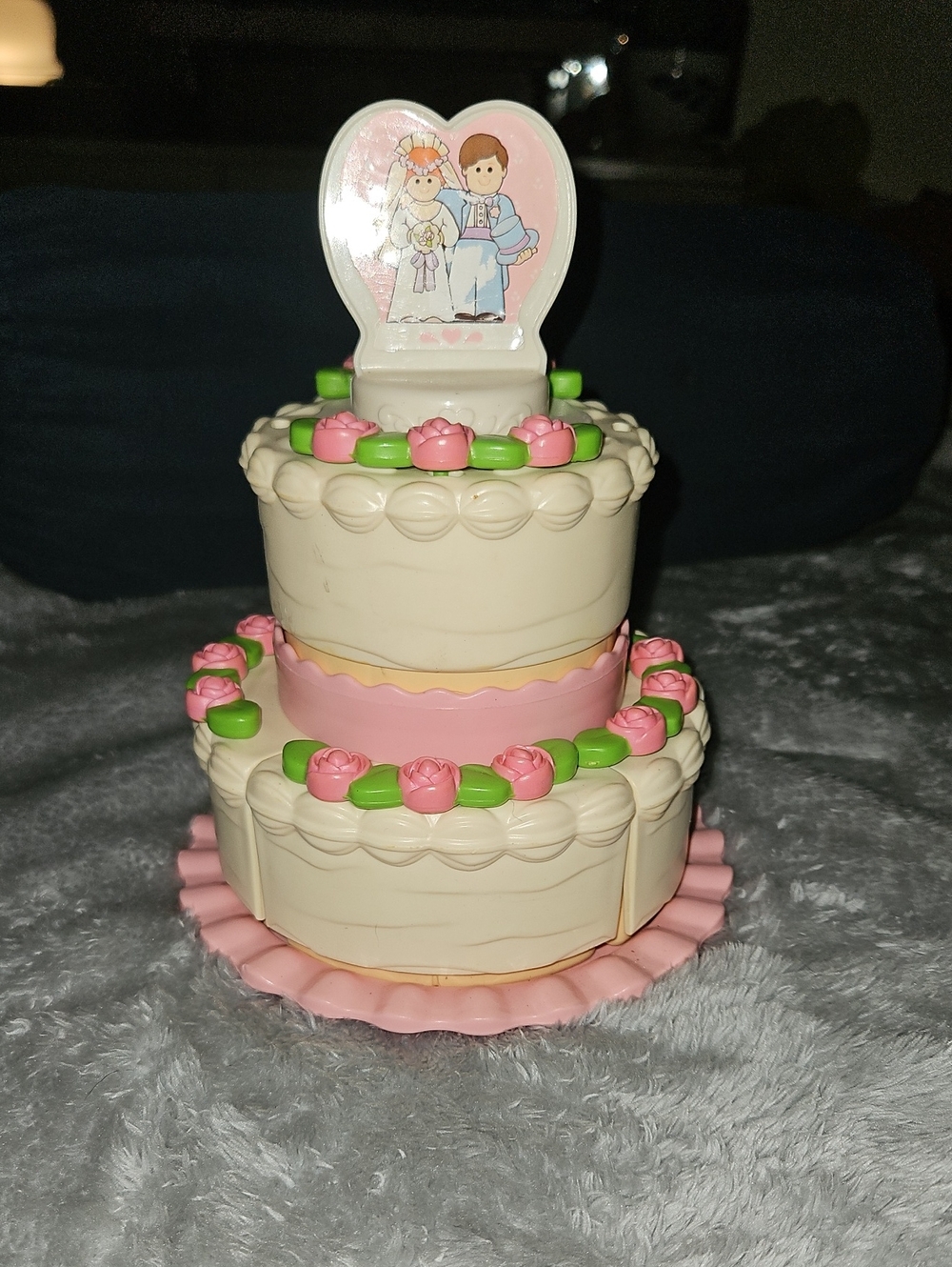 Vintage Fun With Food Wedding Cake